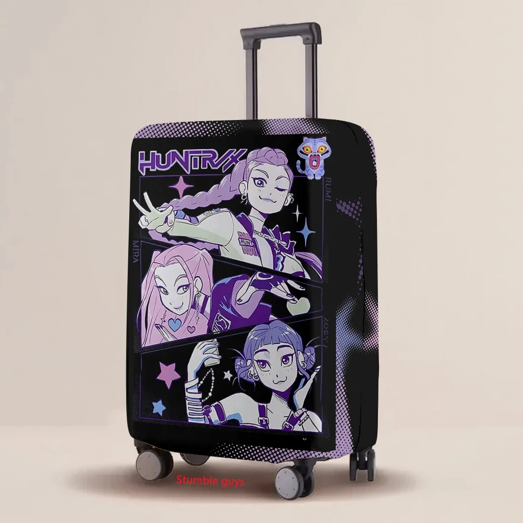 

Luggage Protective Cover Kpop Demon Hunters Elastic Cartoon Print Case Travel Must-Have For Suitcase​