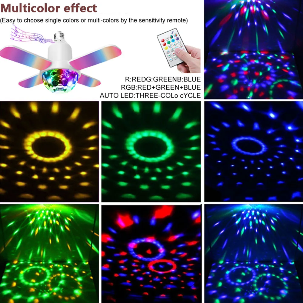 Imagem -03 - Projetor de Música Bluetooth Inteligente com Controle Remoto Lâmpada Led Lâmpada de Folhas Áudio Bluetooth Dobrável Festa de Natal Luz Estrelada