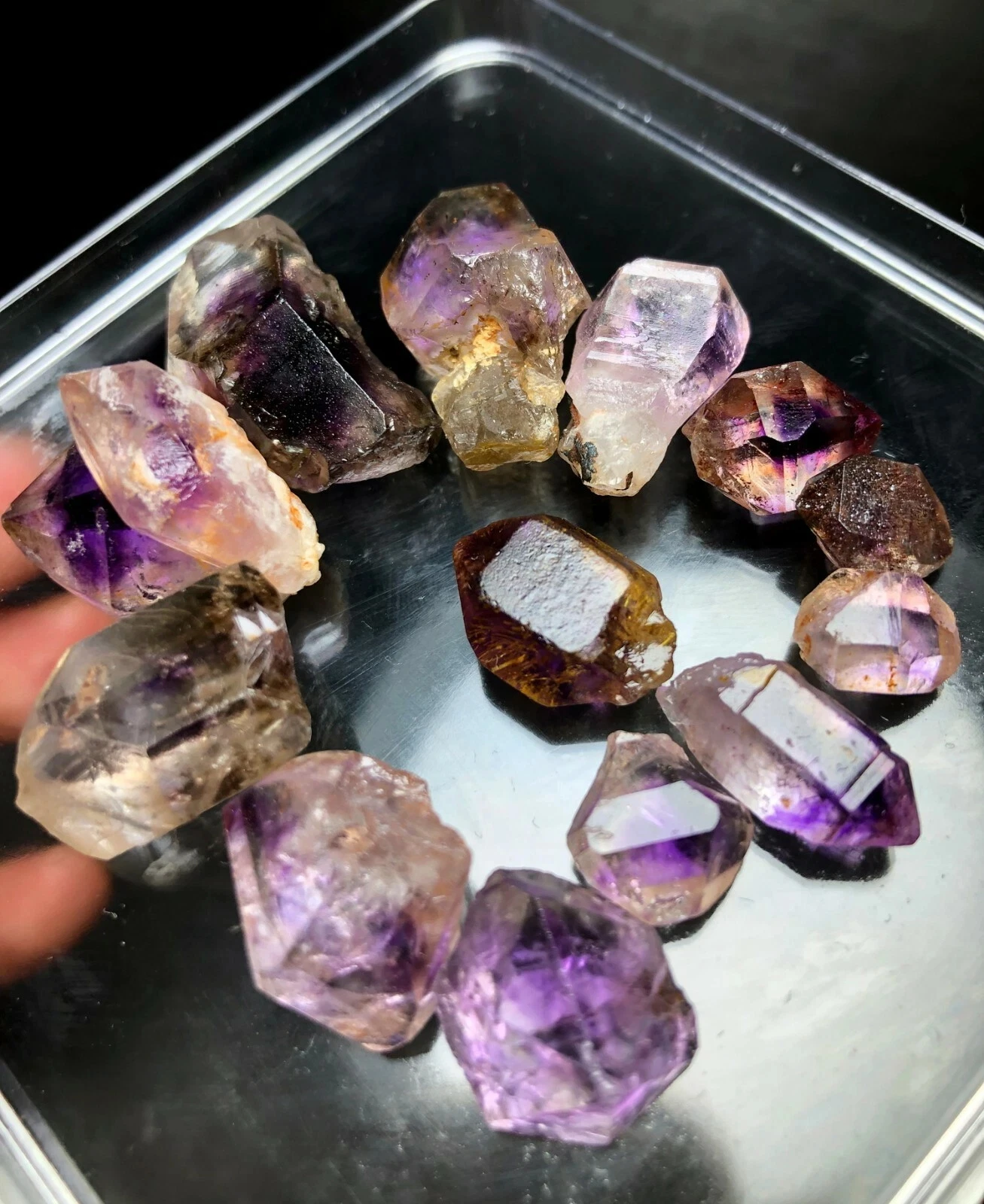 Beautiful Super Seven Skeletal Amethyst Quartz Crystal-1pc - Image 3