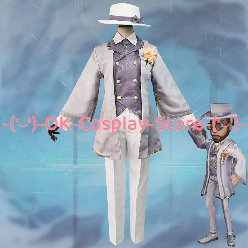 Game Identity V Professor of literature Magician Servais Le Roy Cosplay Costume Formal Suit Hallween Party Uniforms Custom Made