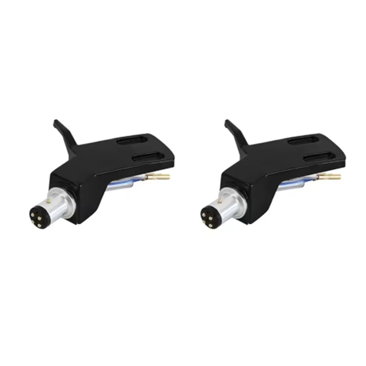 

2Piece Turntable Headshell Record Player Needle Stand Replacement Technica Headshell Durable Pointer Cartridges Stylus