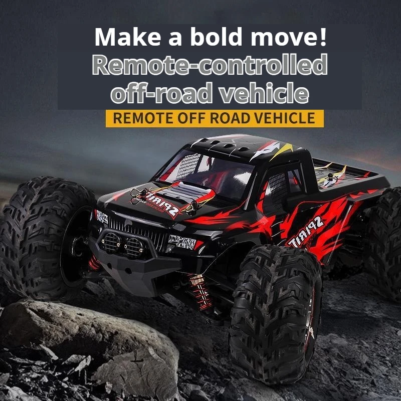 1:10 Scale 4WD Waterproof RC Off-Road Truck, High Speed 2.4G Rechargeable Remote Control Vehicle, Birthday Gift for Kids 2026