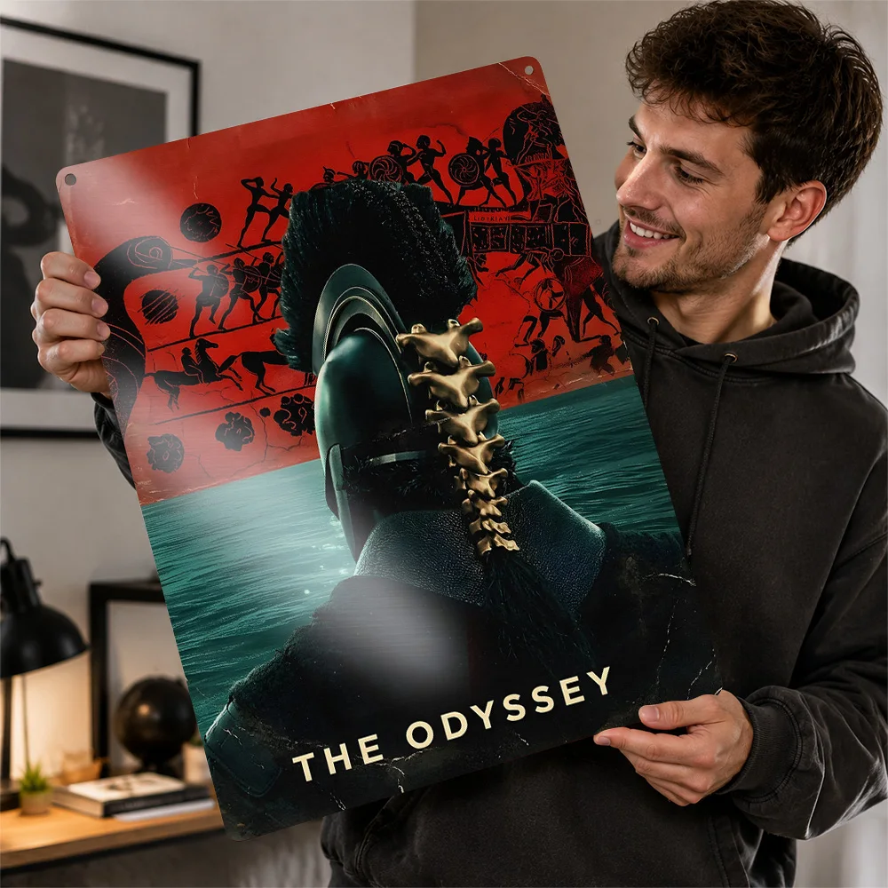 The Odyssey Spartan Poster Retro 3D Printed Metal Signs Customized Wall Hanging Gift for Living Room Decoration Items Wand Deko