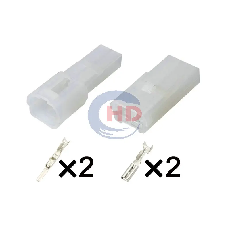 

1-20 sets 2pin Auto Electrical Wire Harness Plastic Housing Plug Connector 7122-1520 6242-5021