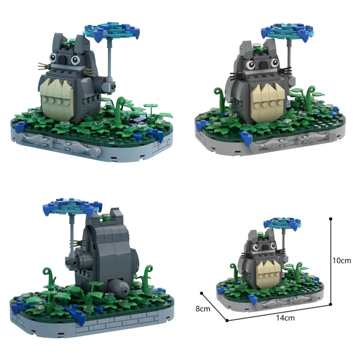 Creative MOC Animal Cat Sculpture Model Building Block Doll Ornaments DIY Assembly Educational Toys Holiday Gifts