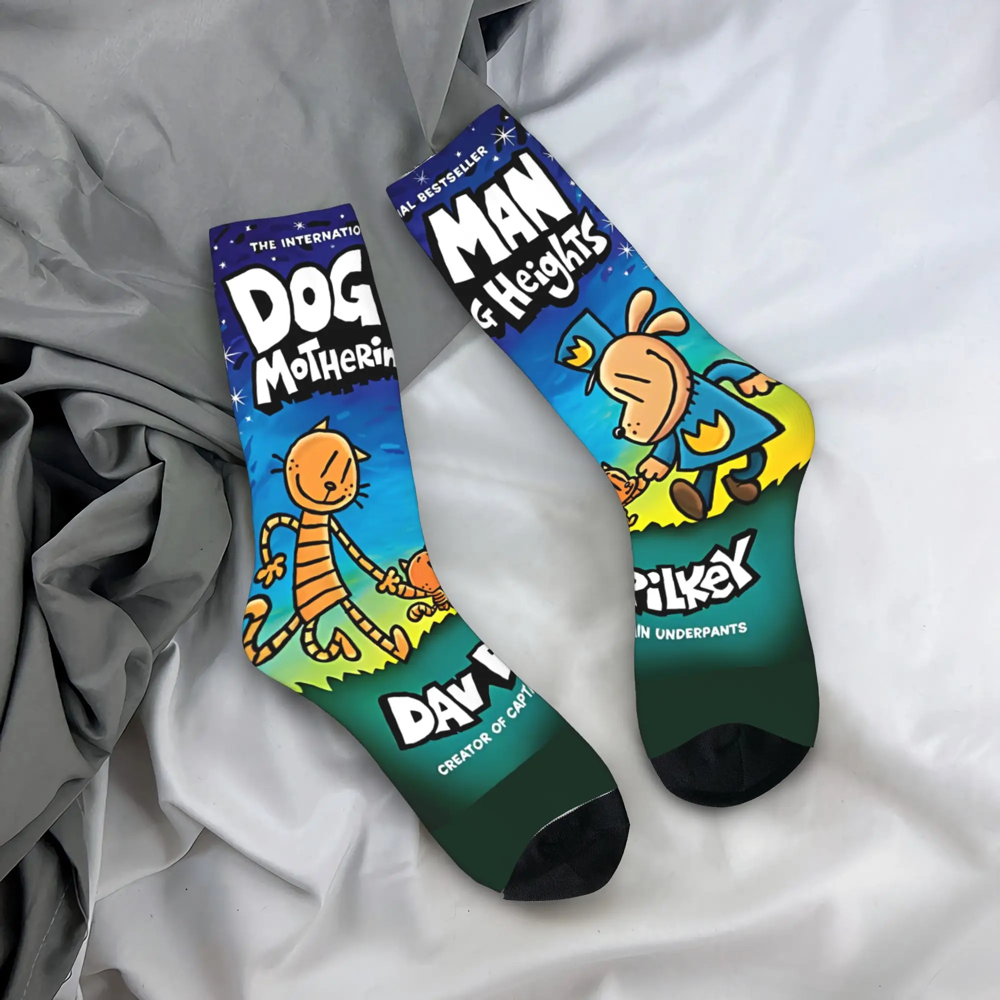 

Dog Man Dogman And Friend Micro Stockings Men Socks Warm Soft Elegant Socks Winter Cycling Anti Skid Graphic Socks Gift