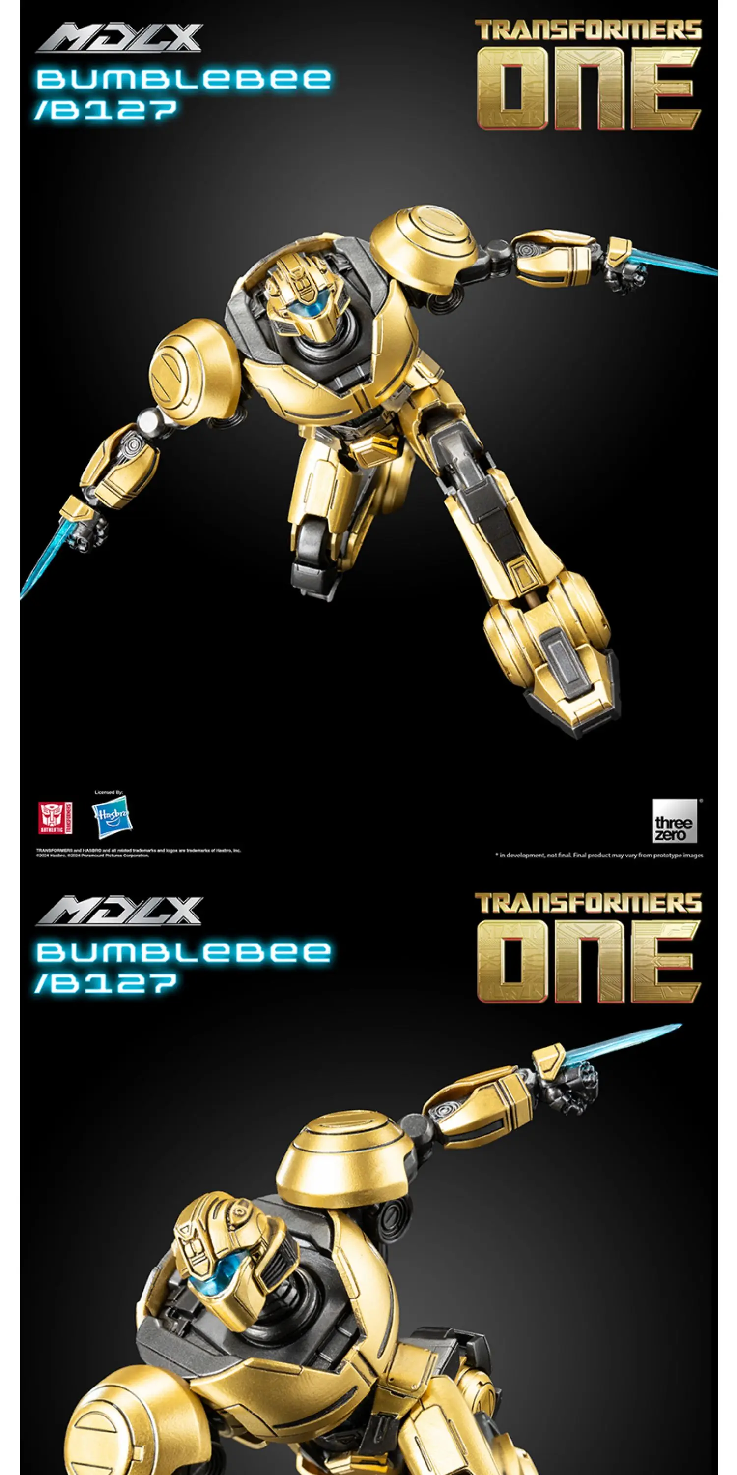 Na stanie Threezero Transformowane zabawki Origin MDLX Yellow Bee B127