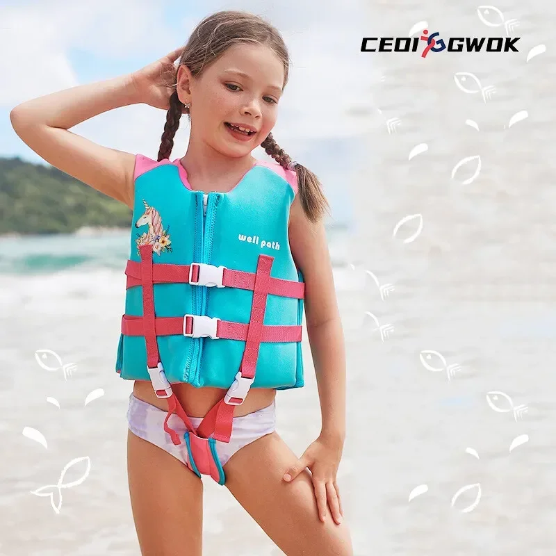 CEOI GWOK High Quality Children Life Jackets Drifting Waistcoat Foam Buoyancy Clothing Swimming Portable Jacket Buoyancy Suit