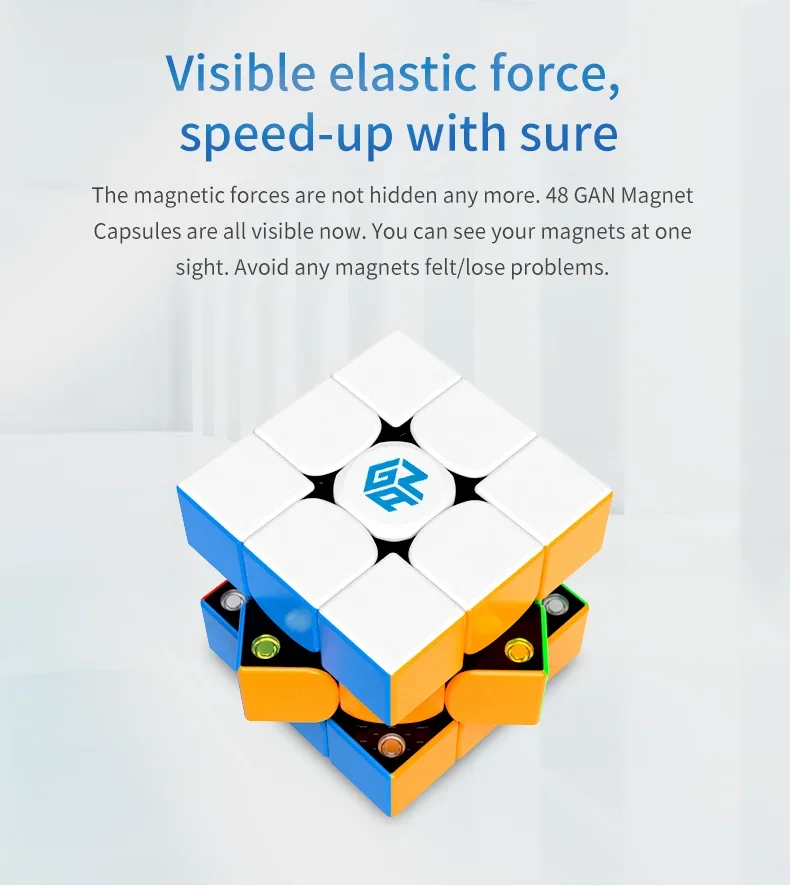 [Ecube] gan im m v2 ، لغز مغناطيسي ، مكعب سحري 3x3x3 ، لعبة سرعة احترافية للأطفال