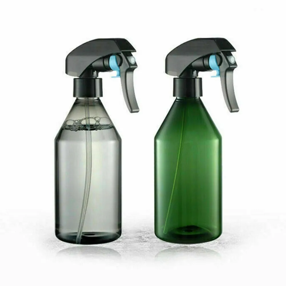 Leak proof Buckle PET Bottle Body Threaded Mouth 300ml Plastic Water Spray Bottle for Garden Cleaning and More