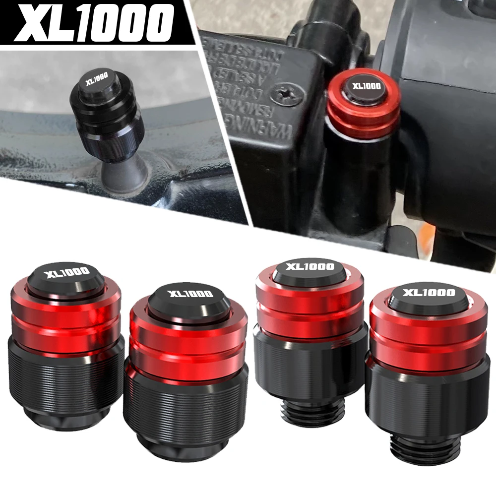 FOR HONDA XL1000 VARADERO XL 1000V 1999 2000-2013 Motorcycle Rearview Mirror Plug Hole Screw Cap & Tire Valve Stem Caps Cover