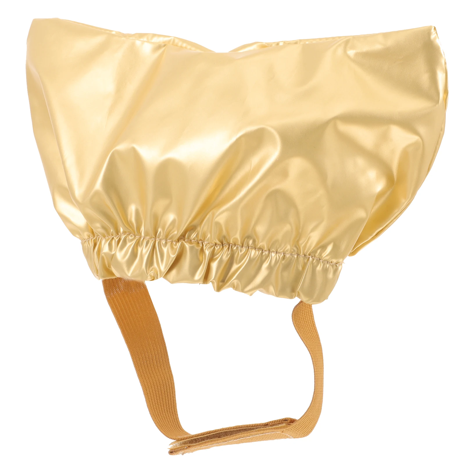 

Waterproof Pet Hat for Cats Dogs Golden Satin EVA Material Adjustable Elastic Strap Dog Bath Cap Cat Shower Ear Cover Pet