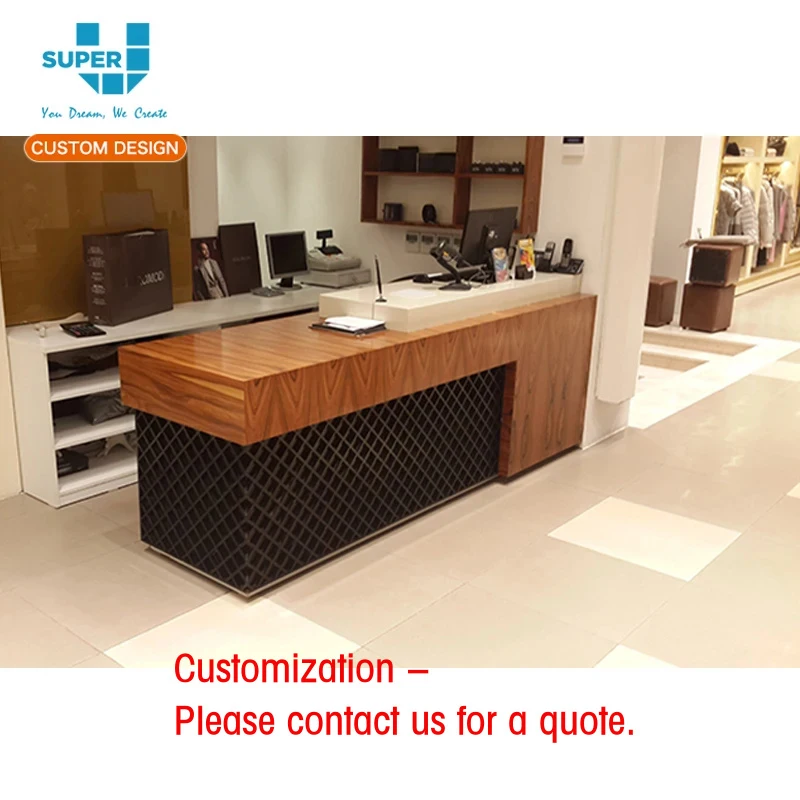 custom.Retail Reception Display Front Desk Furniture Equipment