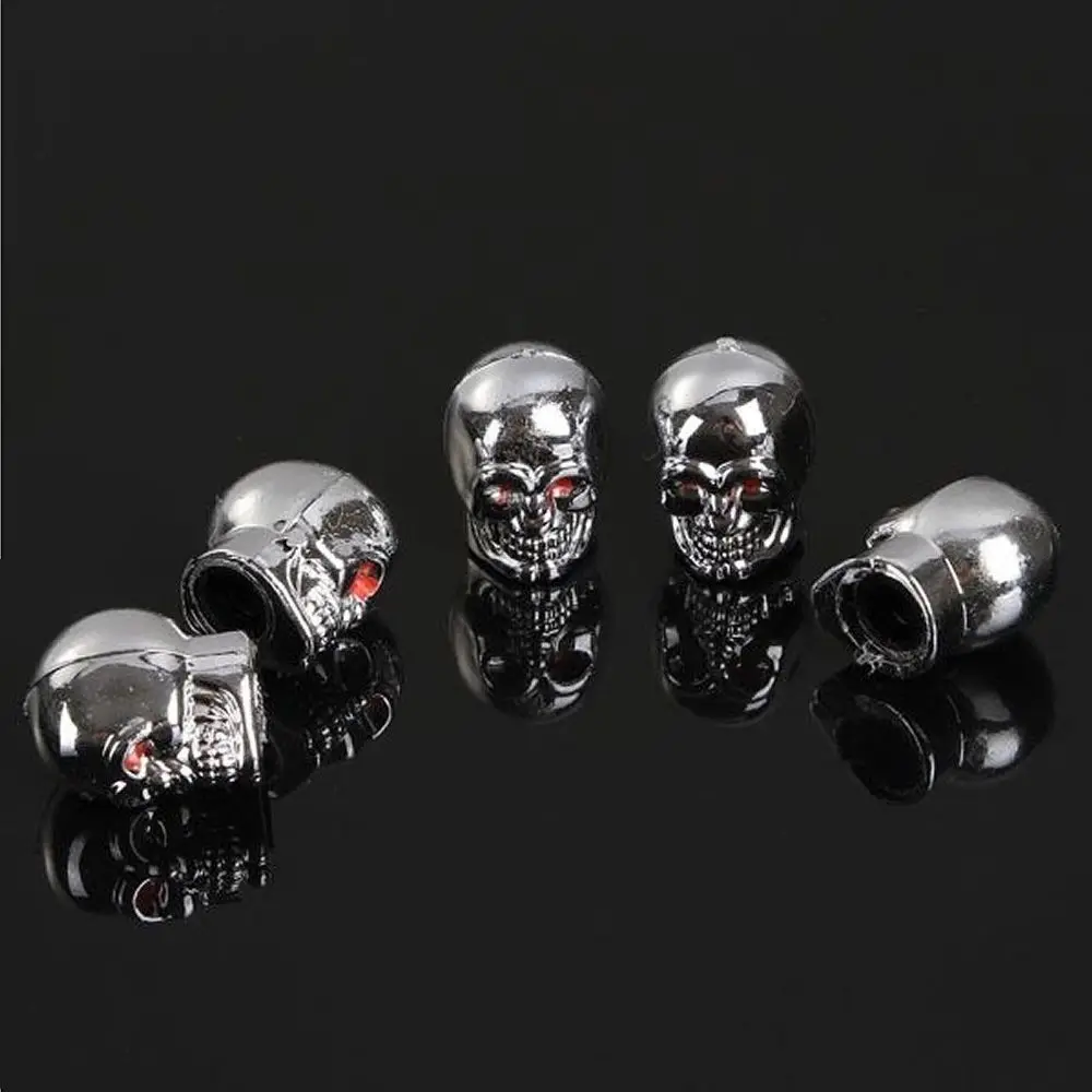 Bicycle Motocycle Wheel Tyre Car Tire Stem Caps Valve Caps Skull Stem Cover