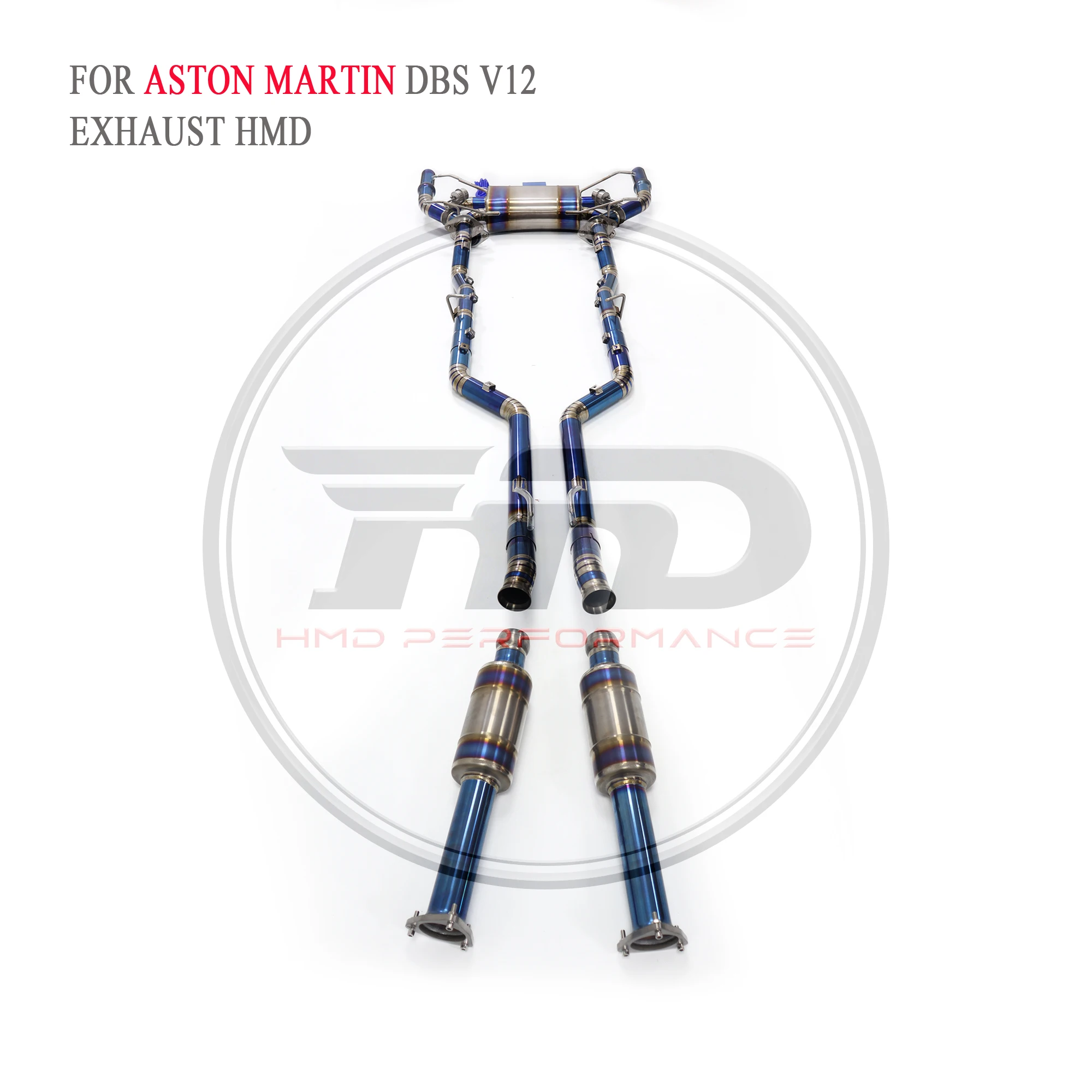 HMD Titanium Exhaust System Performance Catback For Aston Martin DBS Muffler For Cars Modifity Variable Valve Pipe