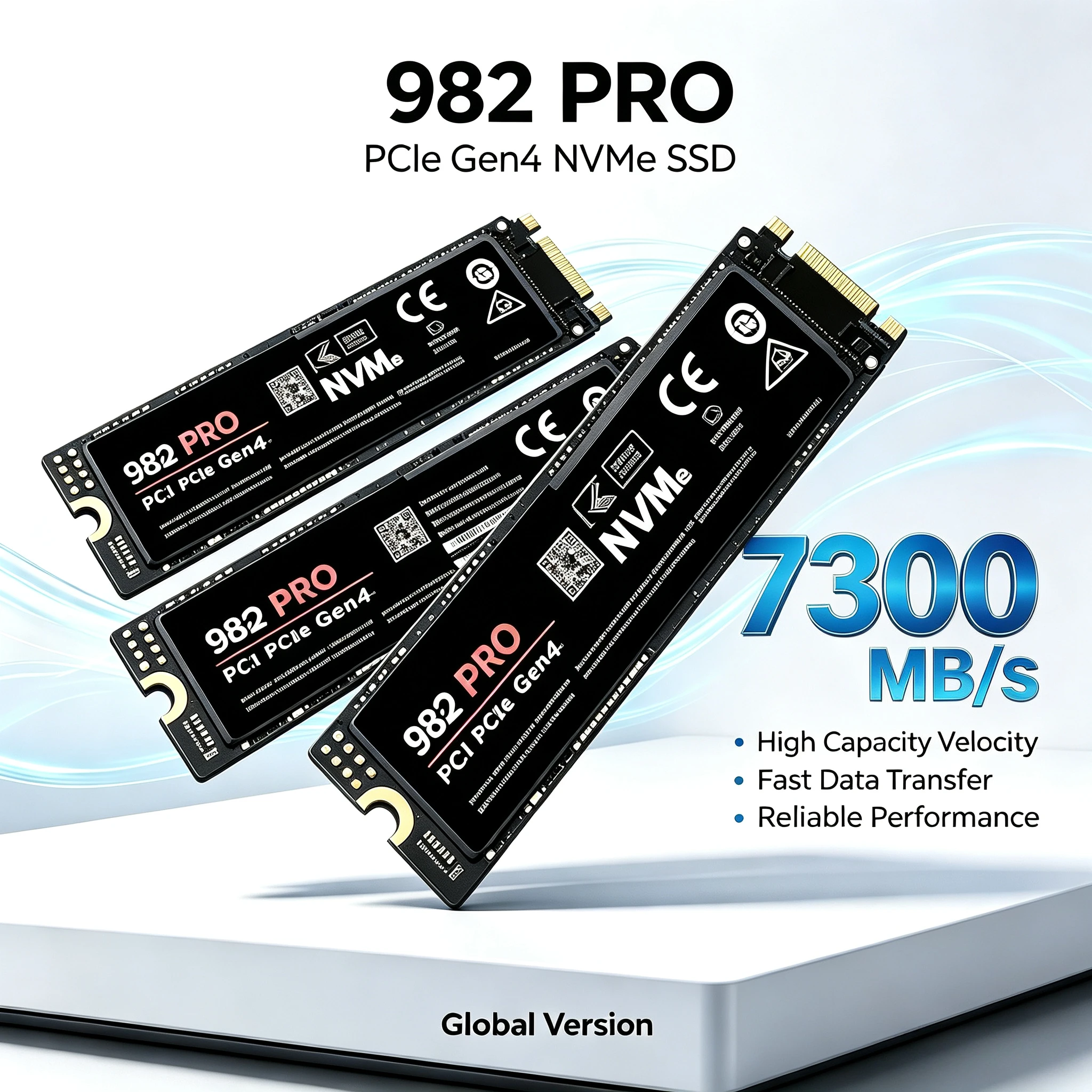 오리지널 98OPro 99OPro M.2 NVMe SSD 1TB PCIe 4.0 7400MB/s 고성능 내장형 솔리드 스테이트 드라이브 (노트북 데스크탑 PC용)