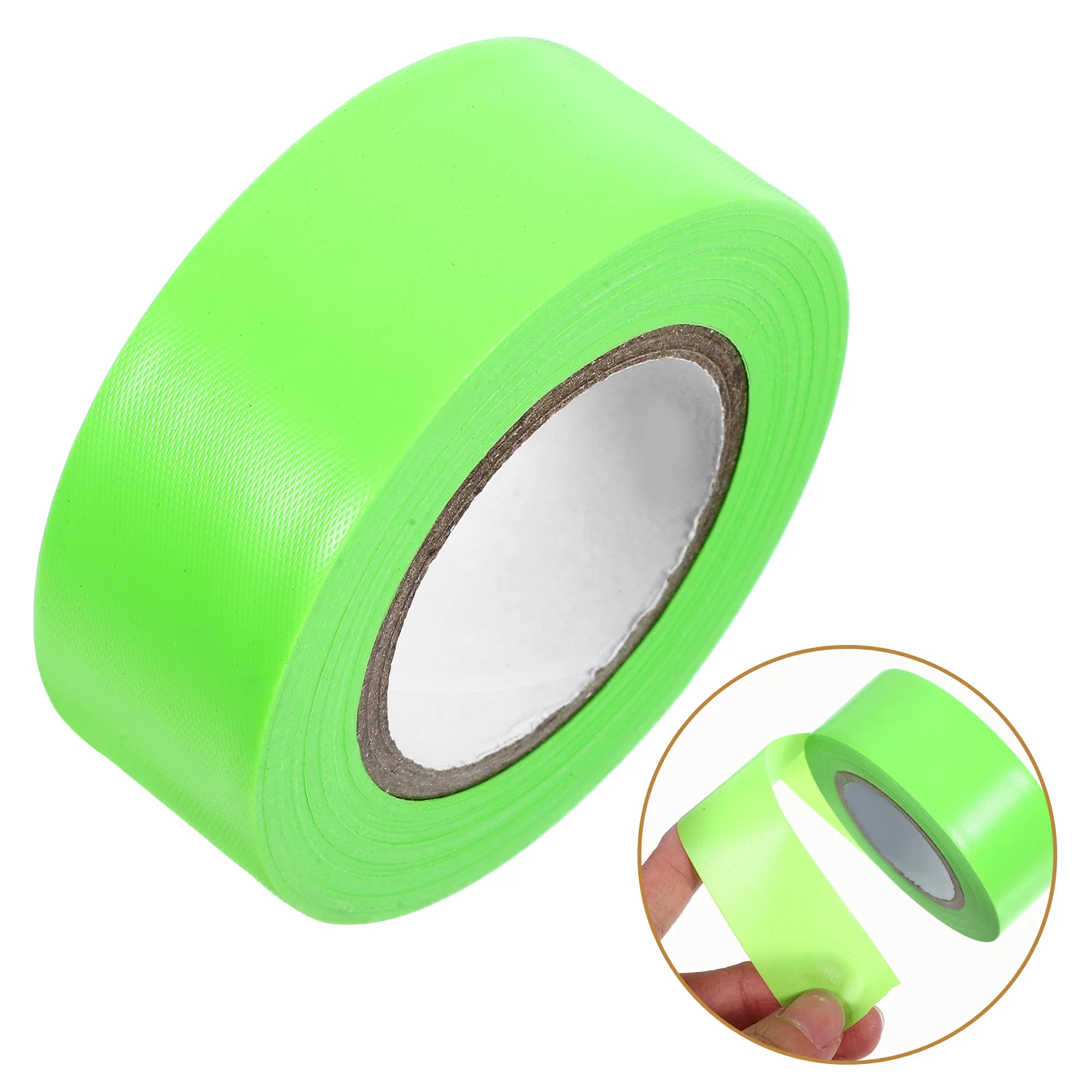 Fluorescent Marking 25mm x 30m PVC Green Non Adhesive Safety Moving Tape Caution Tape Construction Party Barrier