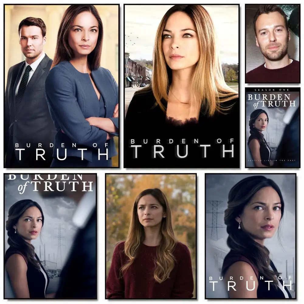 tv series B-Burden of Truth-H Poster Removable Wall Sticker for Home Cafe Bar Office Interior Decor