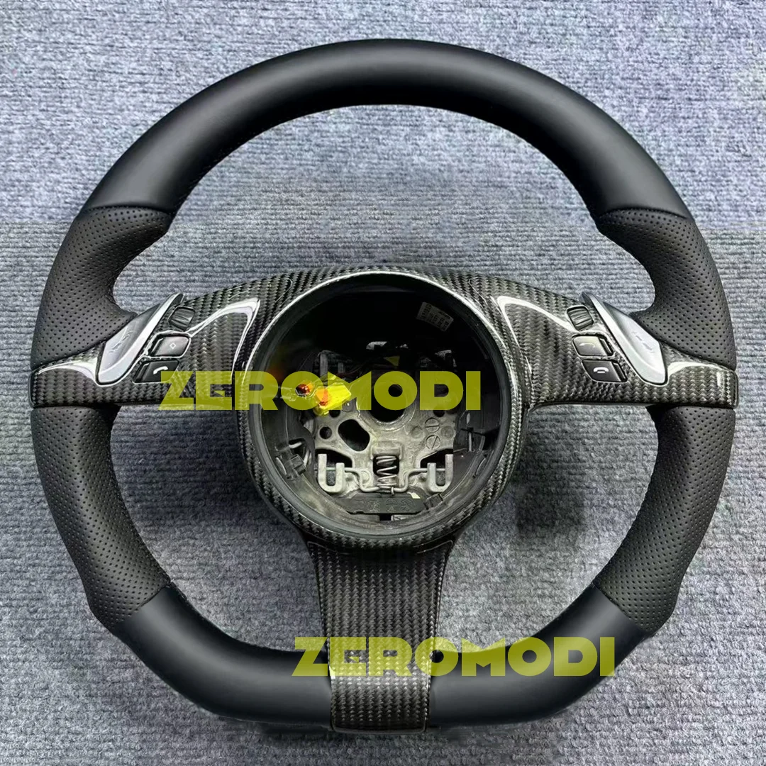 

For Sport Porsche 911 991 997 Black Leather Steering Wheel PDK