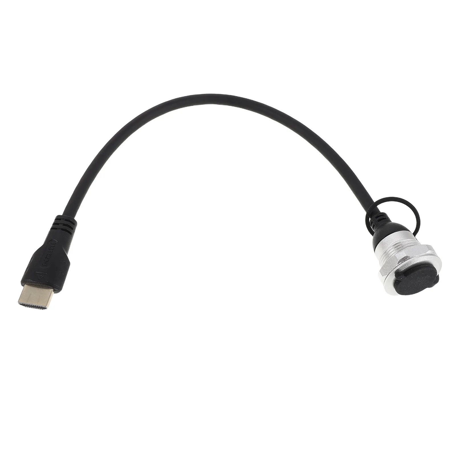 

Panel Mount Video Cable Male to Female Extension Cord 12.83inch Stable Signal Transmission Front Panel Fixed Installation