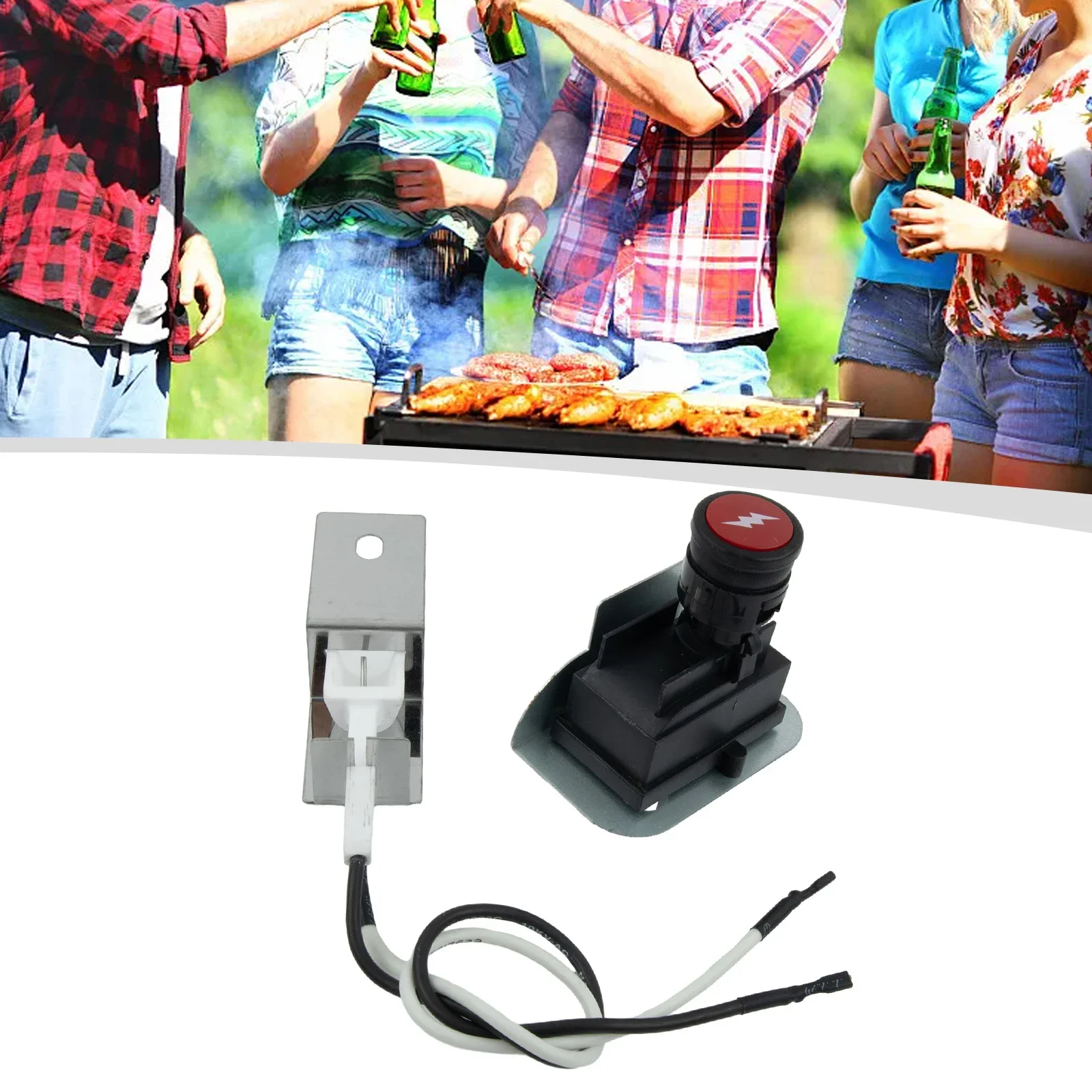 Igniter Kit Barbecue Replacement Parts Fit For Weber Q1200 Q2200 64868 Series Gas Grill Replacement Ignition Kit Easy To Install - view 4