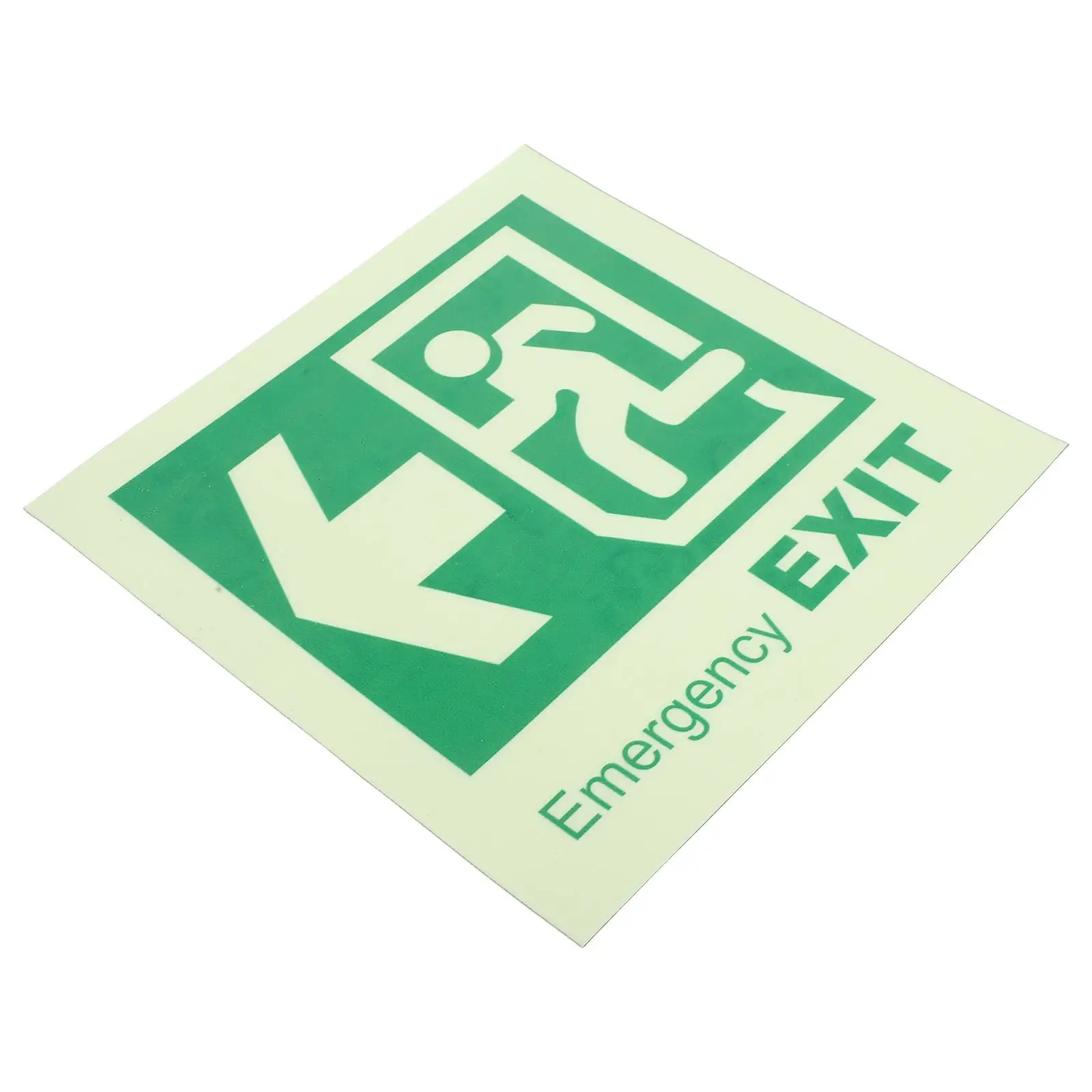 Emergency Exit Sign Sticker Fire Extinguisher Label Signs for Business Stickers