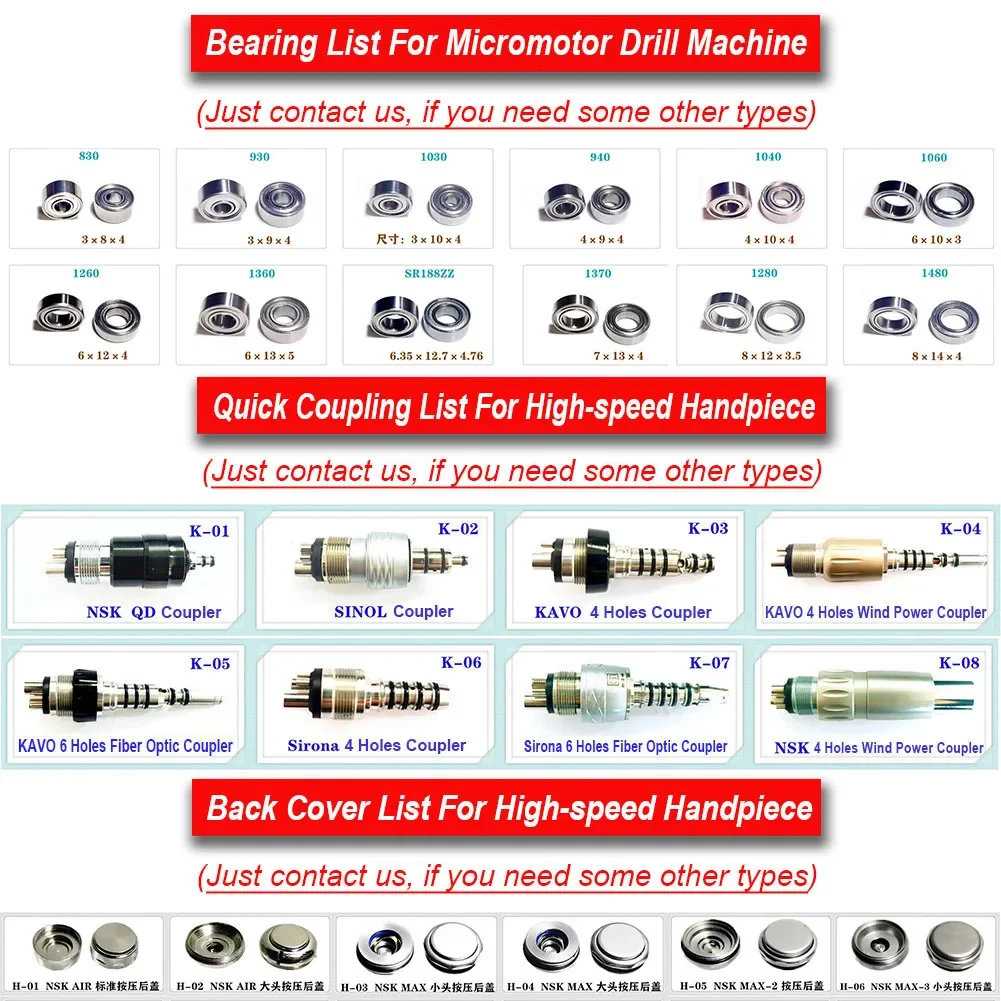 Top Grade 5Pcs Dental Ceramic Ball Bearing NSK KAVO COXO W*H Sirona High Speed Handpiece Repair SR144 Turbine Flange Bearings