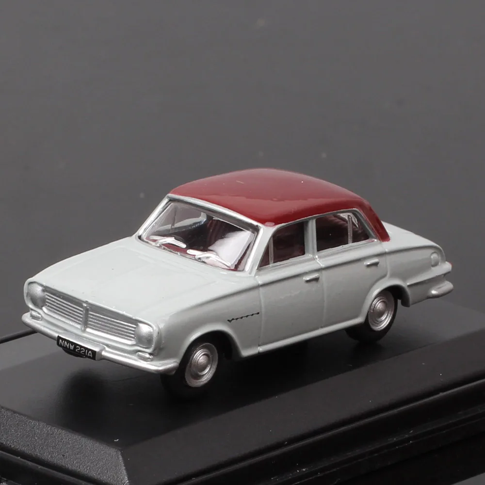 

Oxford 1/76 OO Gauge Railway Scale Tiny Vauxhall FB Victor 76FB001 Diecast Car Model Toy Vehicles Red Gull Grey