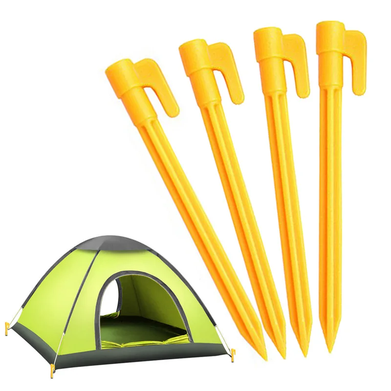 1~10PCS Outdoor Travel Camping Tents Stakes Pegs Pins Trip Plastic Heavy Duty Tent Nails Fixing Tent Mat Stake Nails Wholesale 7