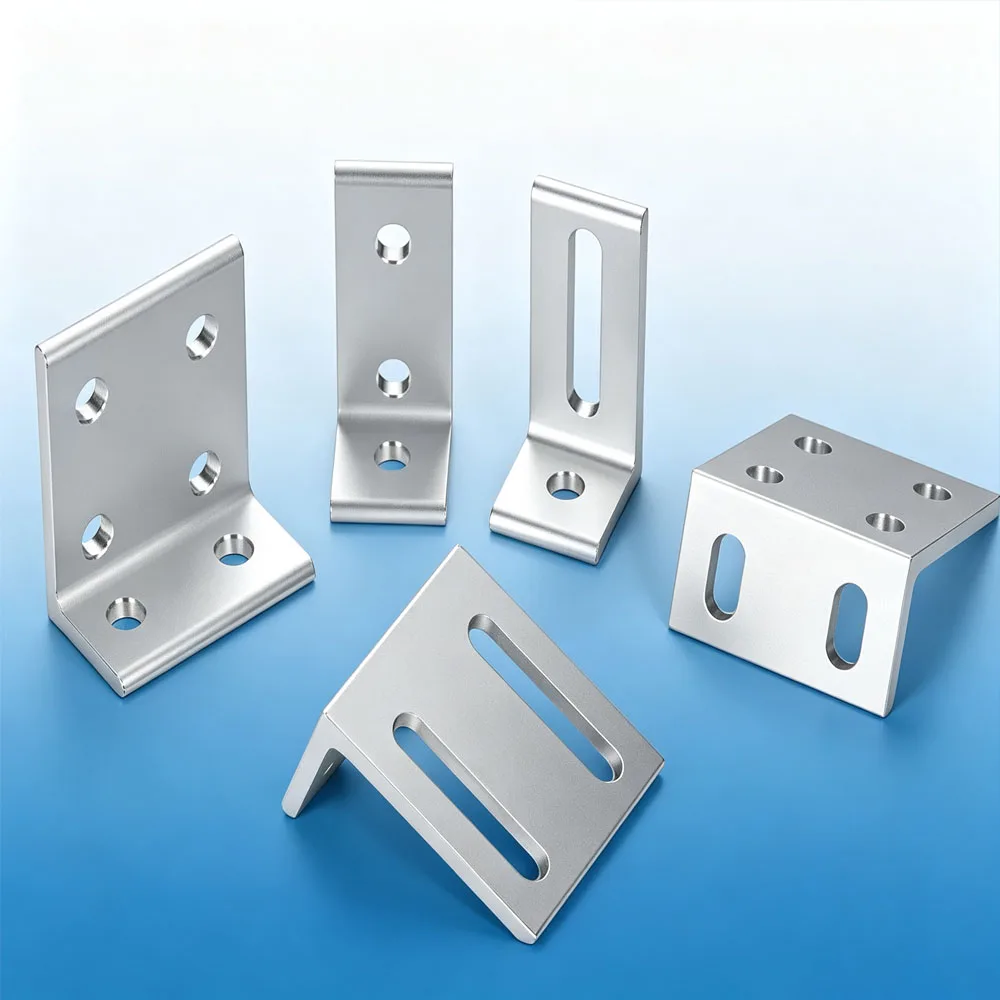 1Pc Adjustable Slotted L Angle Bracket, Unequal Leg 90° Right Angle Connector Fastener for Aluminum Extrusion Profile Frame