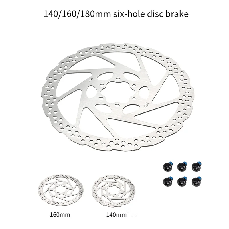 

NALFI-Six-Hole Disc Brake Rotor Road Bike Disc Brake Hydraulic Disc Brake Rotor 140/160/180Mm