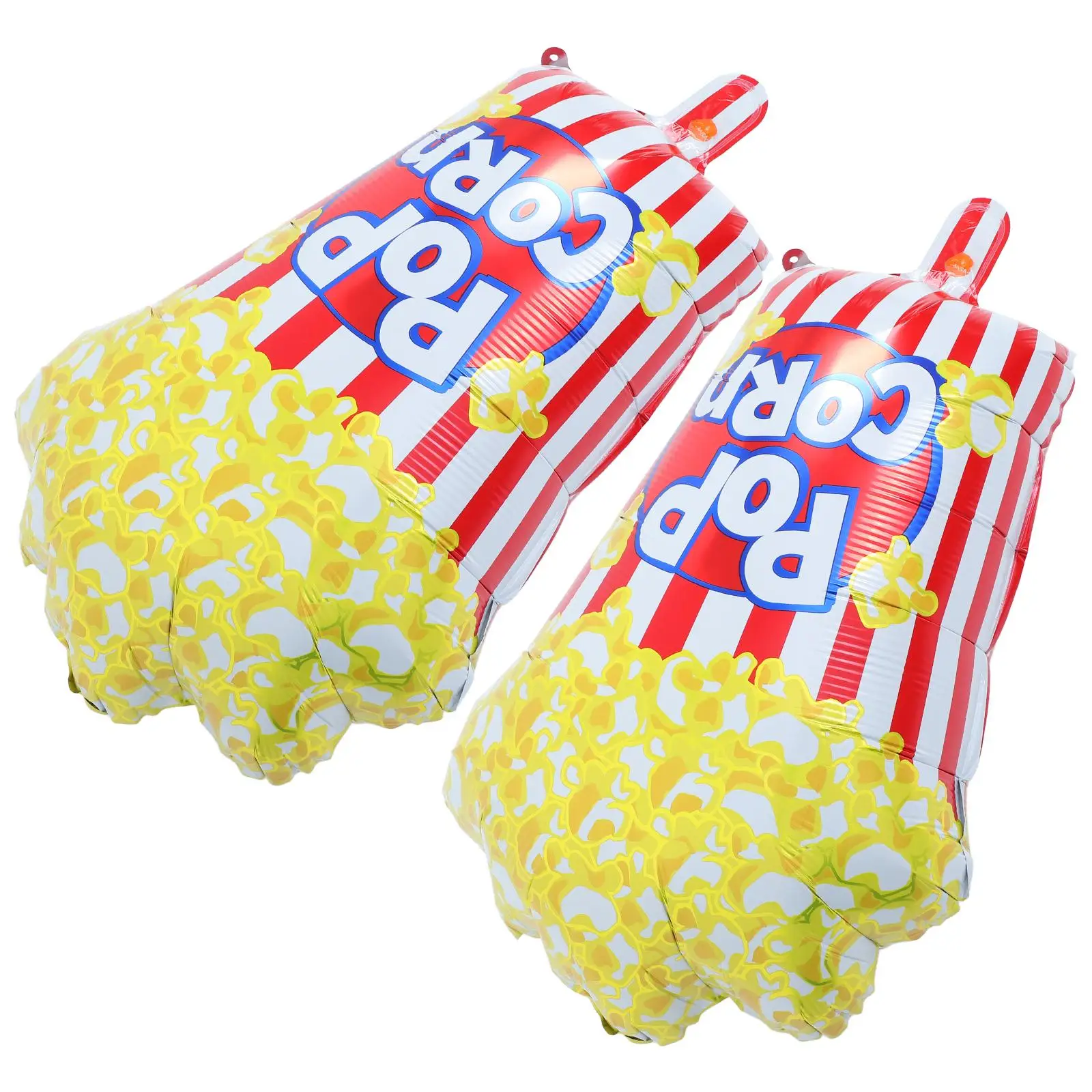 

2 Pcs Popcorn Balloon Movie Night Decorations Foil Balloons Halloween Christmas Backdrops Birthday Supplies Party Accessories