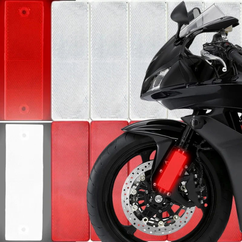 

Светоотражающая лента красно-белая самоклеящаяся, предупреждающая, противоударная, для прицепов и грузовиков, ночная боковая маркировочная светоотражающая наклейка