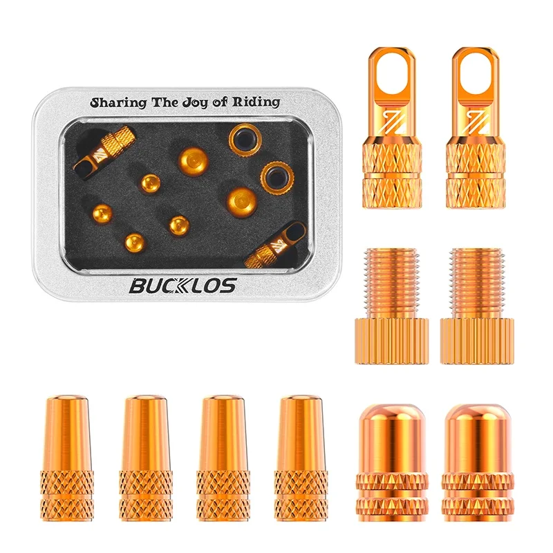 BUCKLOS Fahrrad Tubeless Ventil 40/44/55/60/80/100 MM Fahrrad Ventil Kappe Fahrrad Ventile Adapter F/V Zu A/V Rennrad Presta Ventile