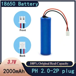 PURFIELD 3.7V 20000mAh Rechargeable 18650 Lithium Battery 1S1P with PCB PH2.0-2P Battery for Fishing LEDLight Bluetooth Speaker