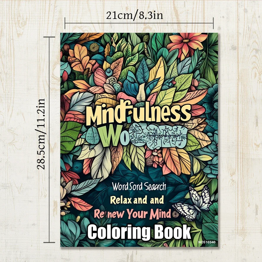 Encouraging Proverbs Adult Coloring Book - 8.3x 11.2 Inch 22 Page Coloring Book - Helps Reduce Stress and Ease Emotions