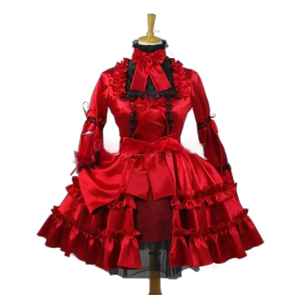 

Sissy girls can be locked in red satin lace dresses, cute maid cosplay, customized transgender carnival costumes