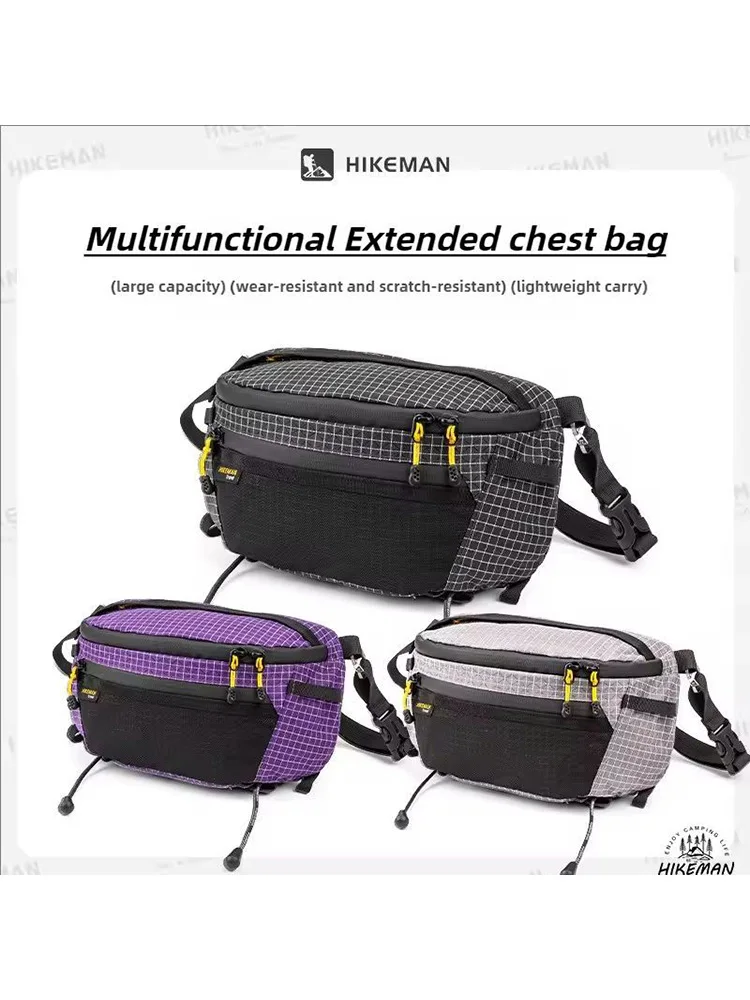 AliExpress NONE Hikeman Multi-functional Outdoor Chest Bag Waterproof Dyneema Cycling Sports Pouch Large Capacity Adjustable Crossbody Travel