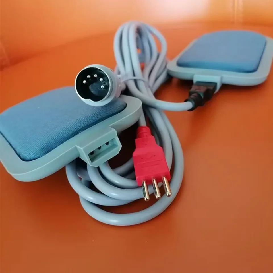

Comfortable EMS Electrode Electro Muscle Stimution Pad Big 5P 3 Pins Cable Replacement Pain Removal Micro Current Transmission