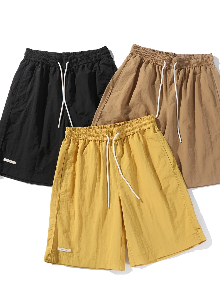

Lightweight Breathable Quick Dry Nylon Wide Leg Casual Pants Five-Quarter Shorts for Daily Commuting And Sports