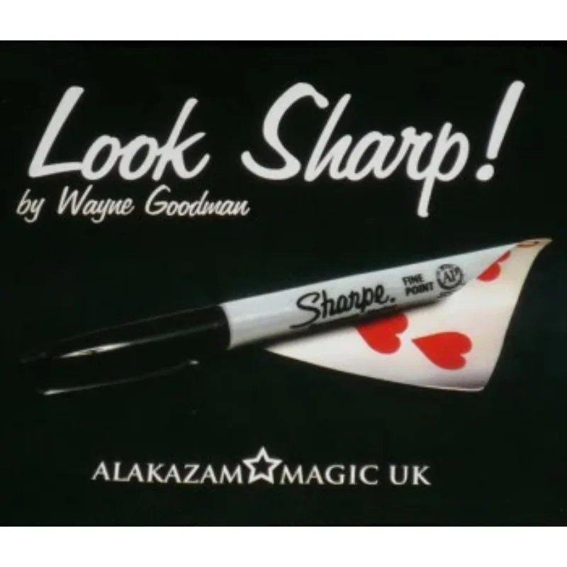 Look Sharp (DVD+Gimmick)  Magic Tricks Marker Pen to Chosen Signed Card Magia Magician Close Up Street Props Illusion