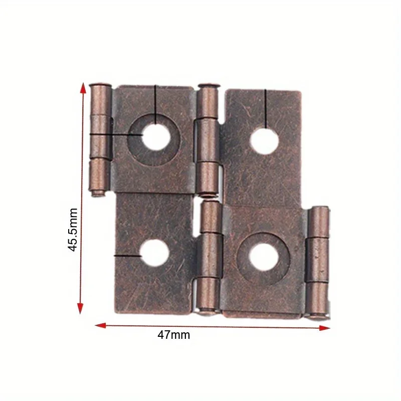 10pcs Folding Screen Gate Hinges Retro Style Double-Acting Door Hinges Furniture Folding Screen Hinges Hardware Bedroom Bathroom