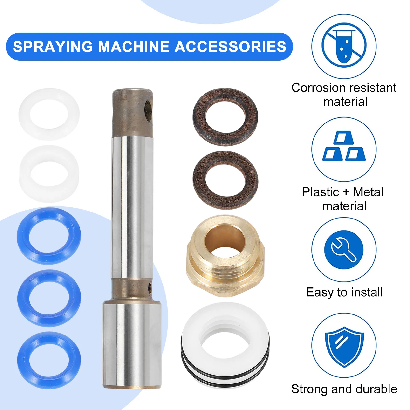 Imagem -04 - Airlessco Bomba Repair Kit Airless wa Pro 119 Pulverizador Bomba Repair Kit 759365 Peça Sobresselente Seal Pistão Rod