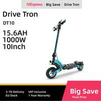 DriveTron DT10 Electric E-Scooter 1000W 48V15.6AH Battery 10‘’ City Tire Adult Electric Scooter