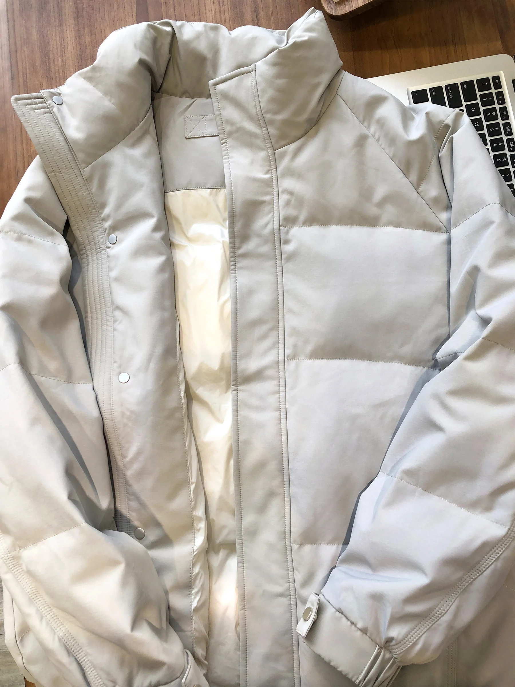 

Мужская утепленная куртка-пуховик с 90% белым утиным пухом, воротником-стойкой, теплая, повседневная, из полиэфирного волокна, зимняя, новинка