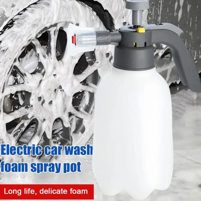 2L Hand Pump Foam Sprayer Snow Foam Cannon Hand Pneumatic Pressure Spray Bottle with Pressure Relief Valve for Car Wash