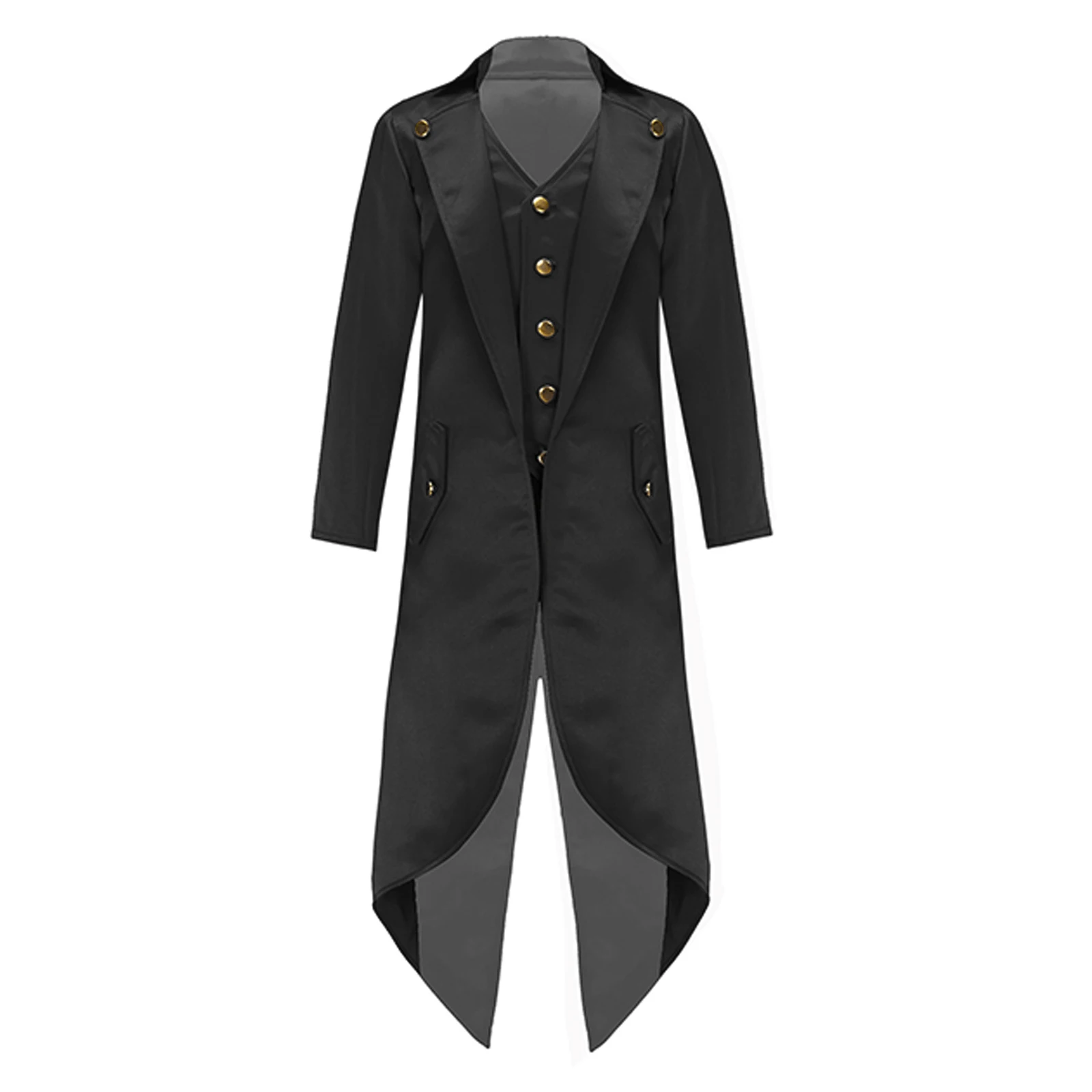 เด็กเด็กหญิงเด็กชายฮาโลวีนยุคกลางเครื่องแต่งกาย Steampunk Vintage Tailcoat เสื้อ Gothic วิกตอเรีย Frock Coat คอสเพลย์