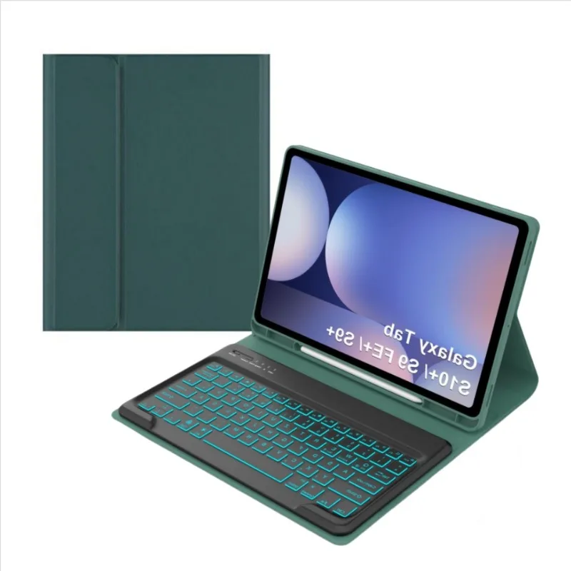 

Case with Keyboard for Samsung Galaxy Tab S10 FE Plus 13.1 inch Magnetic Backlight Keyboard for Galaxy Tab S10FE + Plus Cover