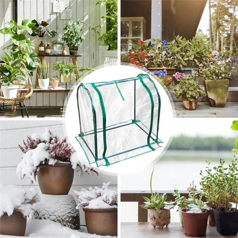 

A74E-Gardening Germination Greenhouse Tabletop Nursery Tent Humidity Domes For Indoor