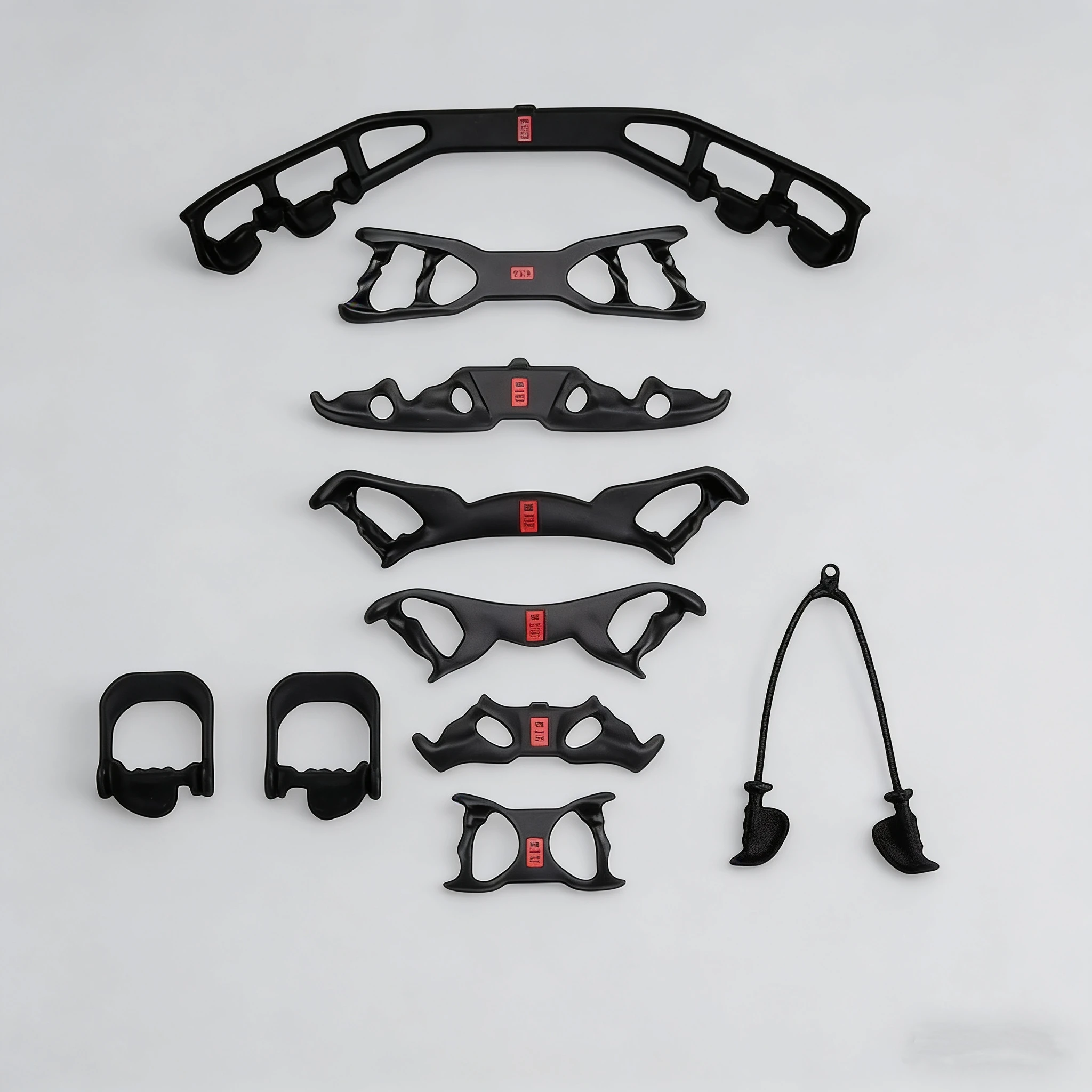 Body Building & Exercise Training  Wholesale Eight-Piece Gym Rack Set  New Version Pullback Handle